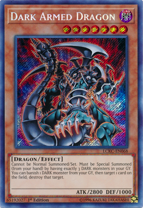Dark Armed Dragon [LCKC-EN068] Secret Rare | Black Swamp Games