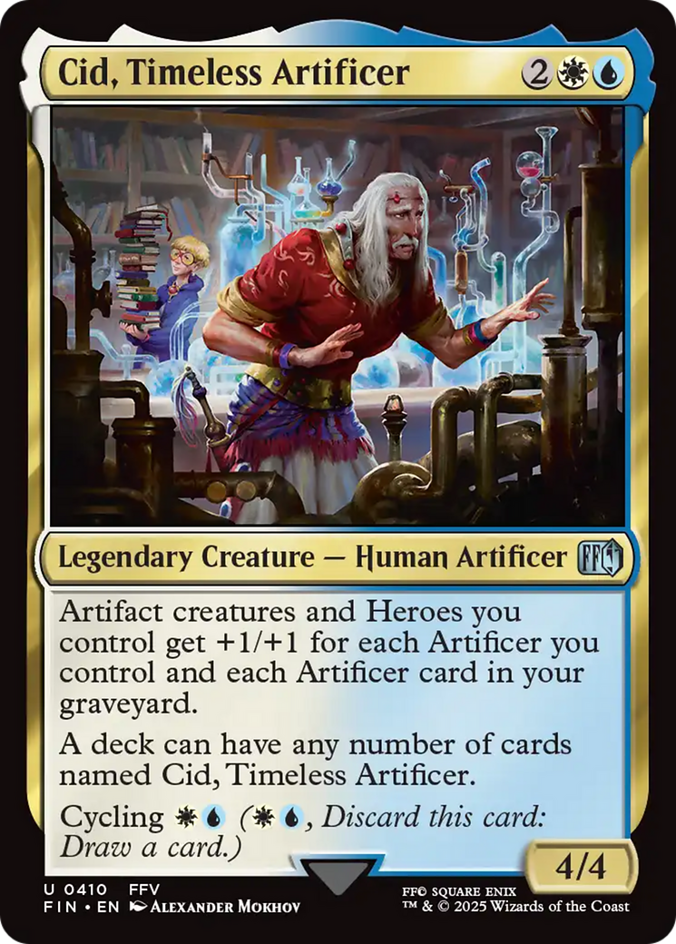 Cid, Timeless Artificer (0410) [FINAL FANTASY] | Black Swamp Games
