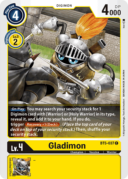 Gladimon [BT5-037] [Battle of Omni] | Black Swamp Games