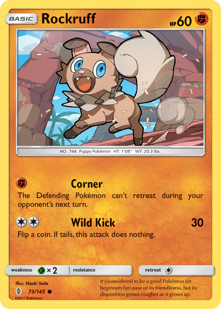 Rockruff (73/145) [Sun & Moon: Guardians Rising] | Black Swamp Games