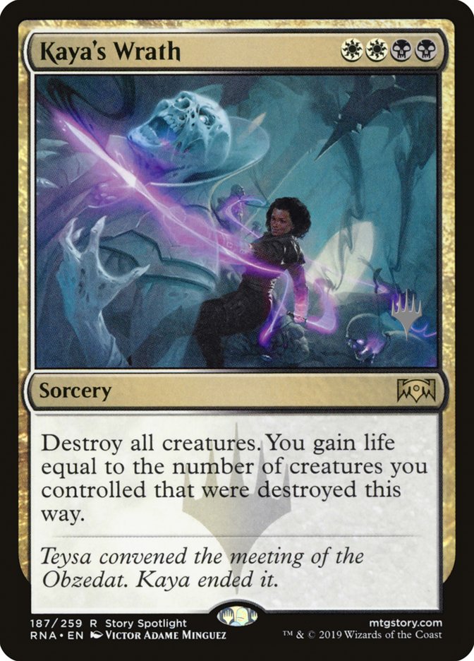 Kaya's Wrath (Promo Pack) [Ravnica Allegiance Promos] | Black Swamp Games