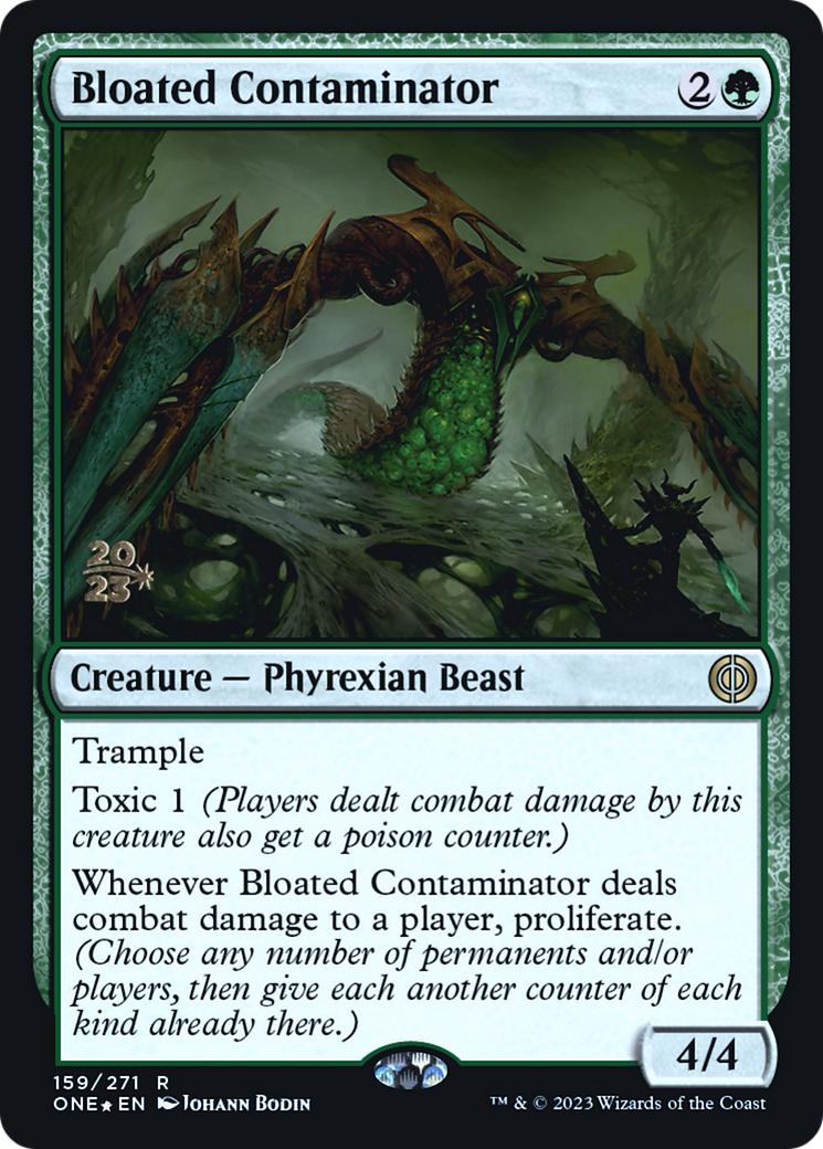 Bloated Contaminator [Phyrexia: All Will Be One Prerelease Promos] | Black Swamp Games