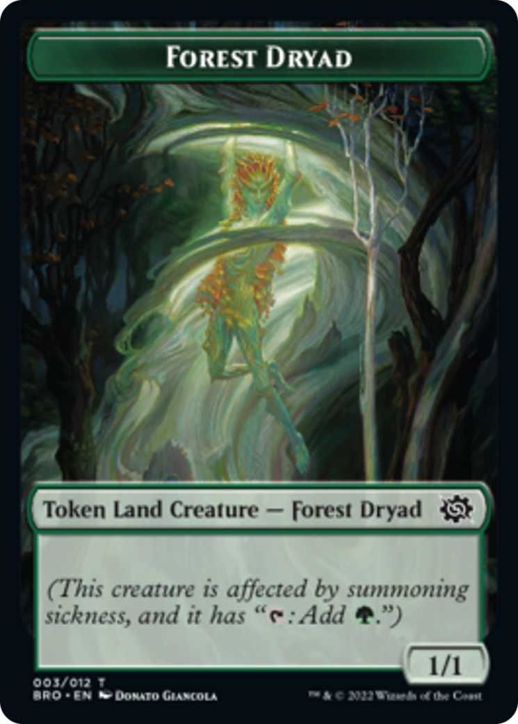Forest Dryad Token [The Brothers' War Tokens] | Black Swamp Games