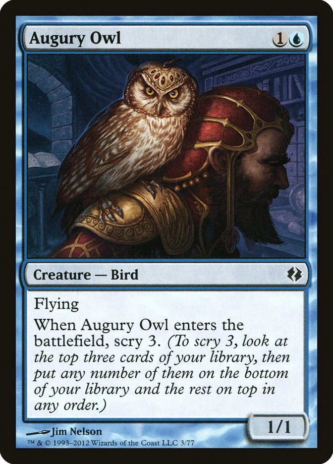 Augury Owl [Duel Decks: Venser vs. Koth] | Black Swamp Games