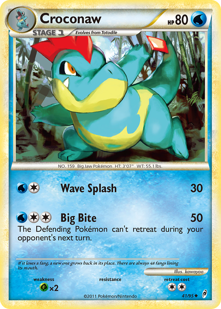 Croconaw (41/95) [HeartGold & SoulSilver: Call of Legends] | Black Swamp Games