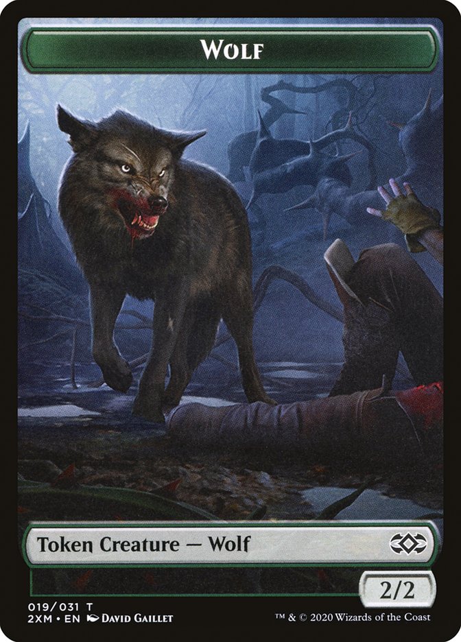 Wolf Token [Double Masters Tokens] | Black Swamp Games