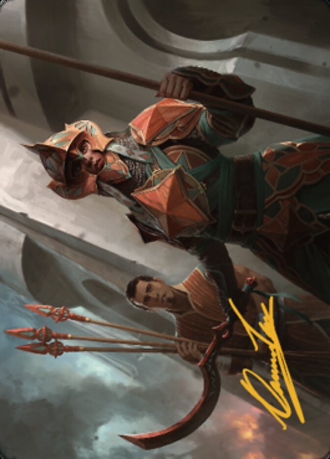 Siege Veteran Art Card (Gold-Stamped Signature) [The Brothers' War Art Series] | Black Swamp Games