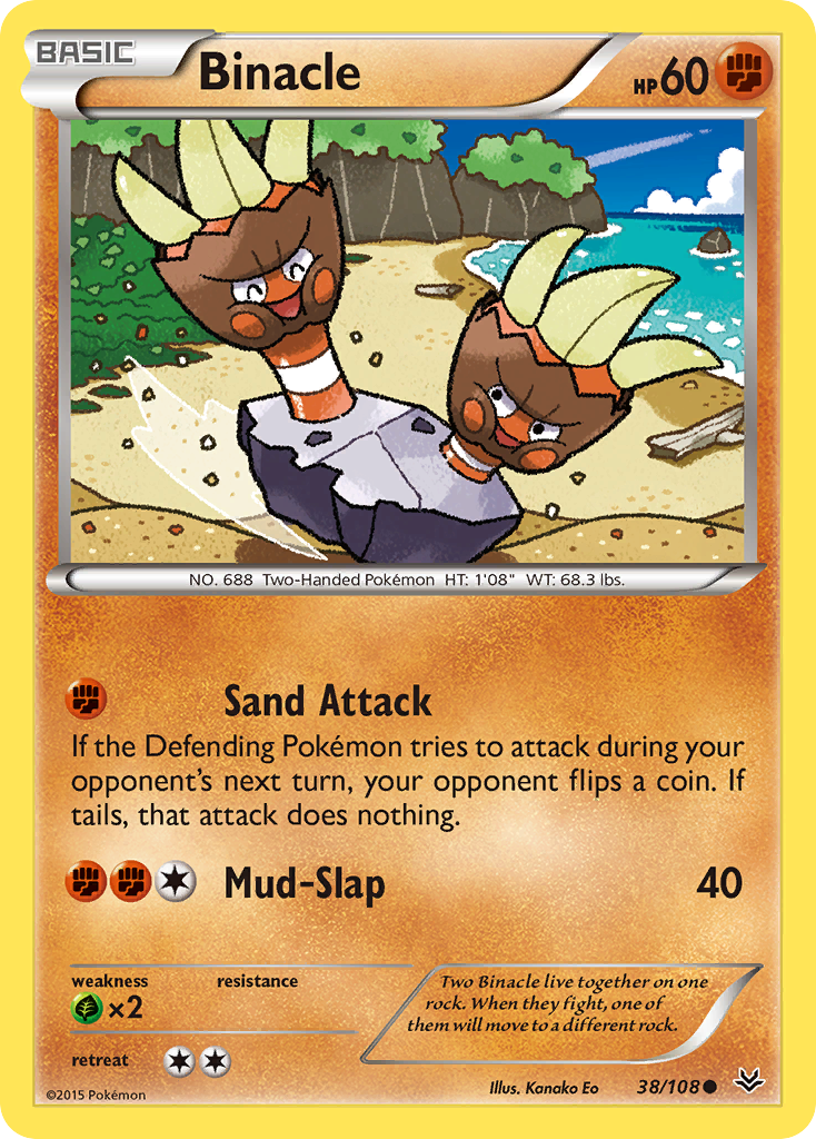 Binacle (38/108) [XY: Roaring Skies] | Black Swamp Games