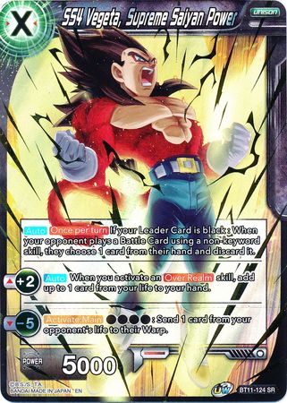 SS4 Vegeta, Supreme Saiyan Power (BT11-124) [Vermilion Bloodline 2nd Edition] | Black Swamp Games