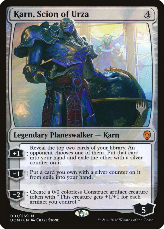 Karn, Scion of Urza (Promo Pack) [Dominaria Promos] | Black Swamp Games