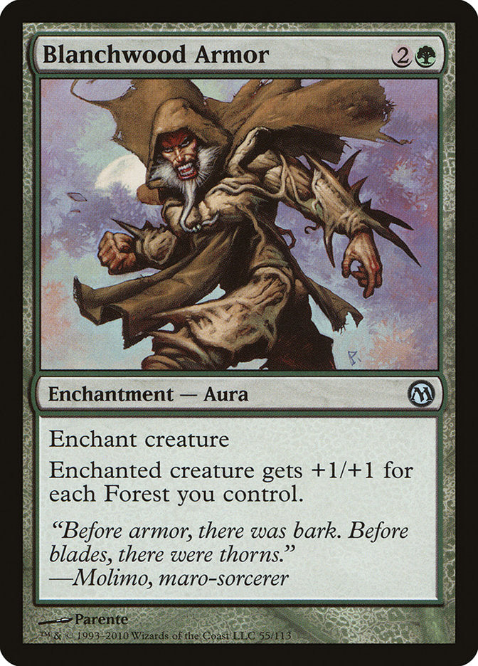 Blanchwood Armor [Duels of the Planeswalkers] | Black Swamp Games