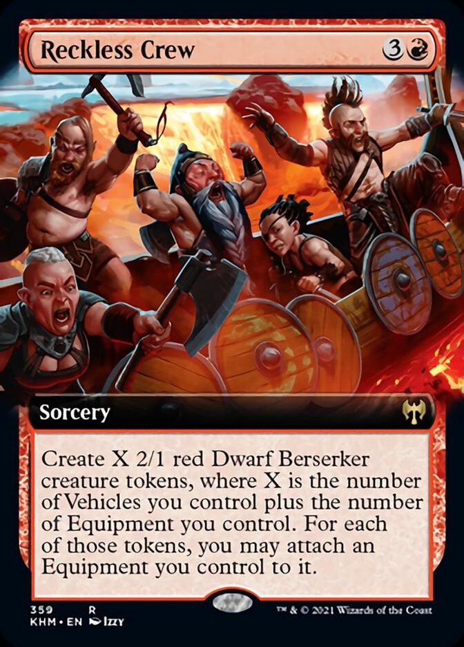 Reckless Crew (Extended Art) [Kaldheim] | Black Swamp Games