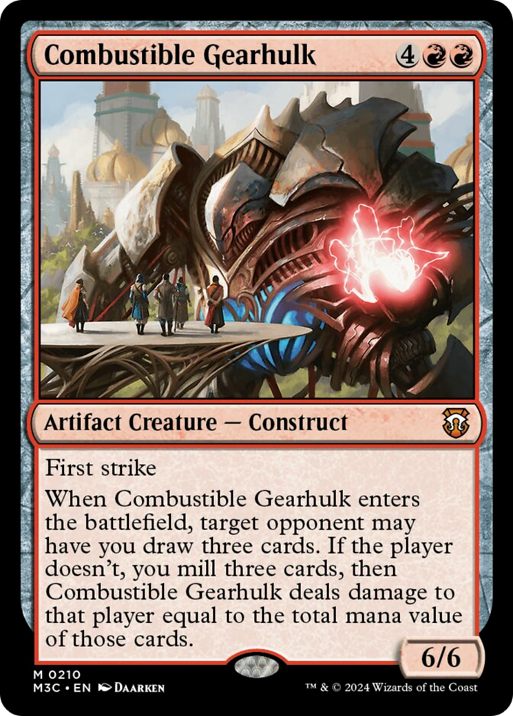 Combustible Gearhulk [Modern Horizons 3 Commander] | Black Swamp Games