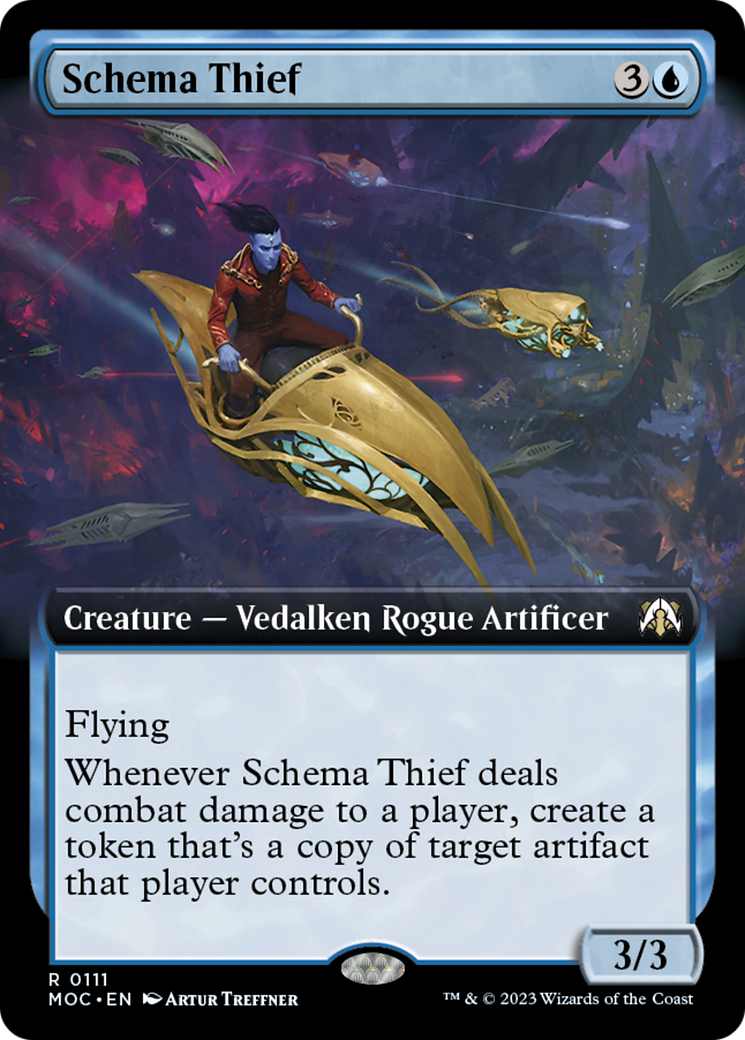 Schema Thief (Extended Art) [March of the Machine Commander] | Black Swamp Games