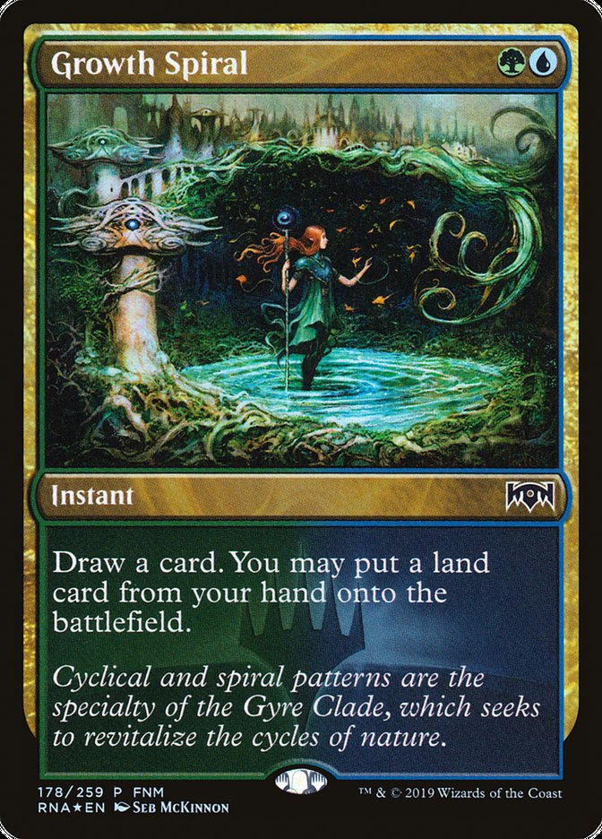 Growth Spiral (FNM) [Ravnica Allegiance Promos] | Black Swamp Games