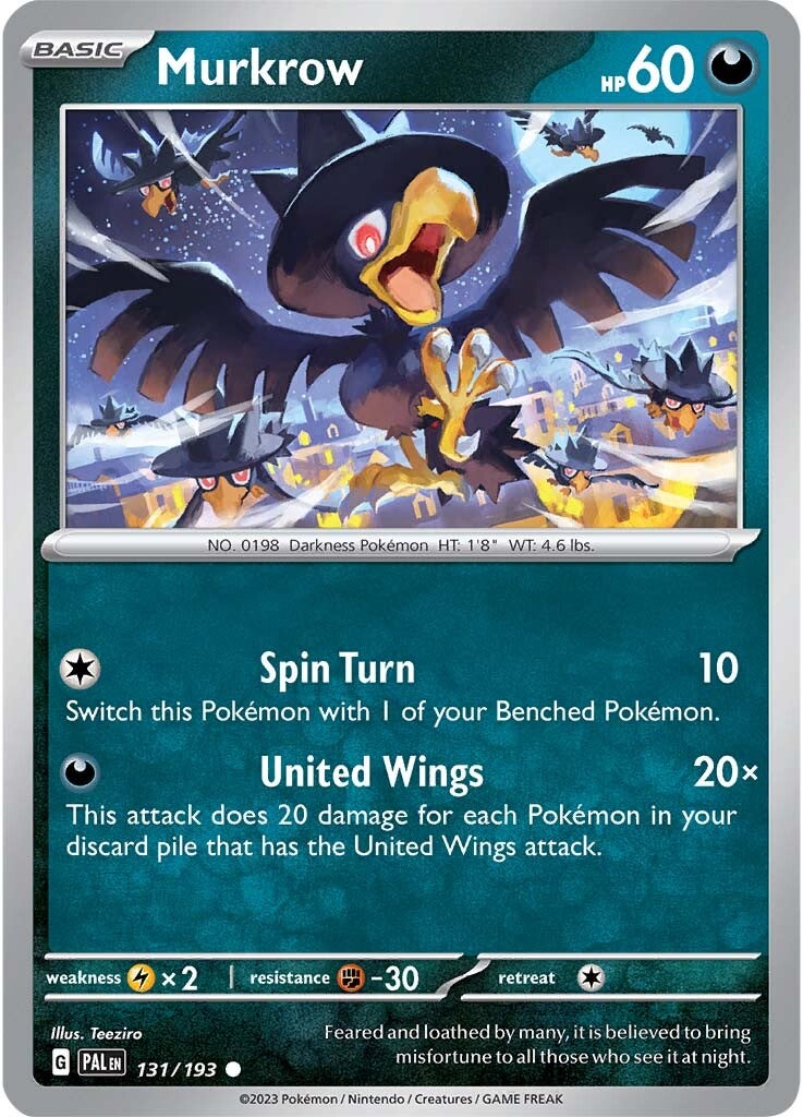 Murkrow (131/193) [Scarlet & Violet: Paldea Evolved] | Black Swamp Games