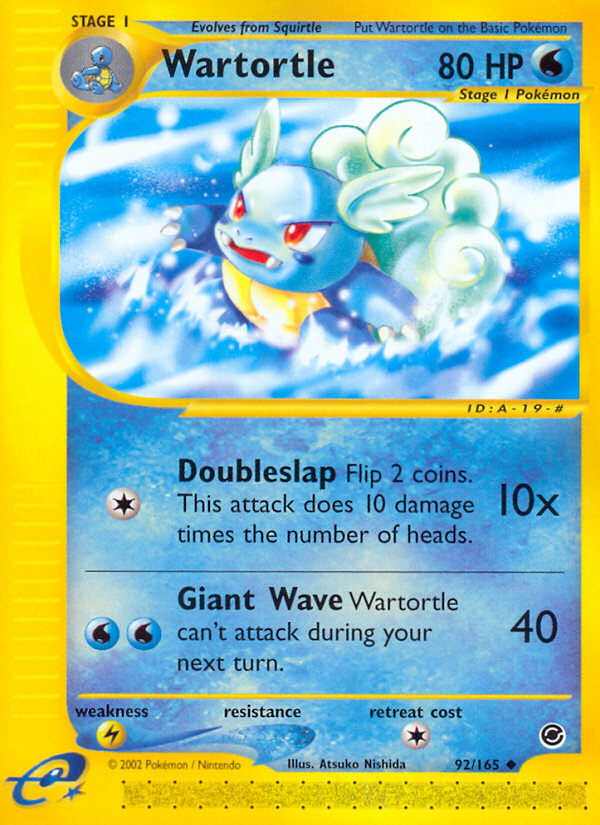 Wartortle (92/165) [Expedition: Base Set] | Black Swamp Games