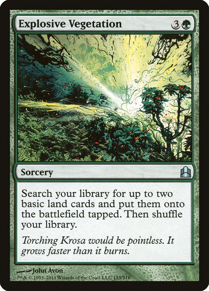 Explosive Vegetation [Commander 2011] | Black Swamp Games