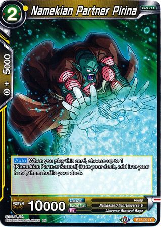 Namekian Partner Pirina (BT7-091) [Assault of the Saiyans] | Black Swamp Games