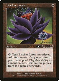 Blacker Lotus (Oversized) [Oversize Cards] | Black Swamp Games