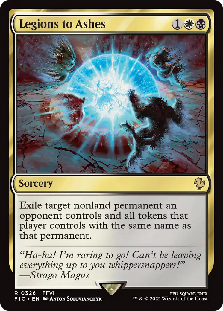 Legions to Ashes [FINAL FANTASY Commander] | Black Swamp Games