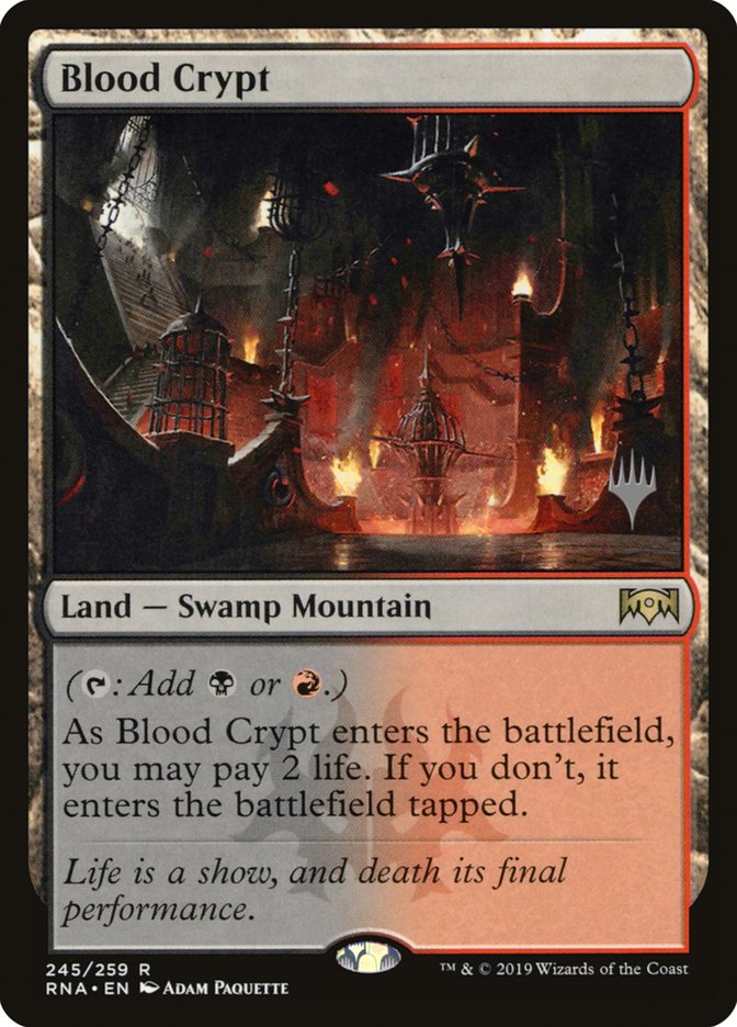 Blood Crypt (Promo Pack) [Ravnica Allegiance Promos] | Black Swamp Games