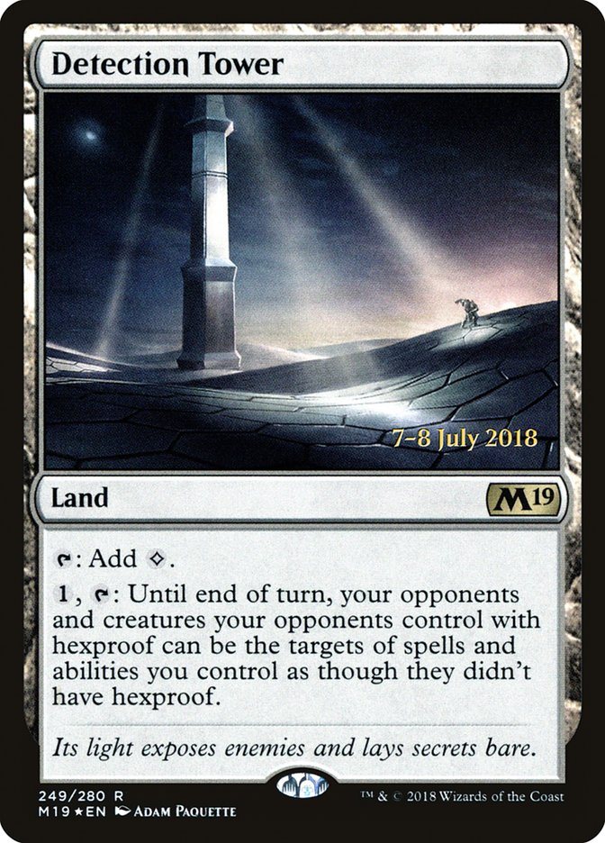 Detection Tower [Core Set 2019 Prerelease Promos] | Black Swamp Games