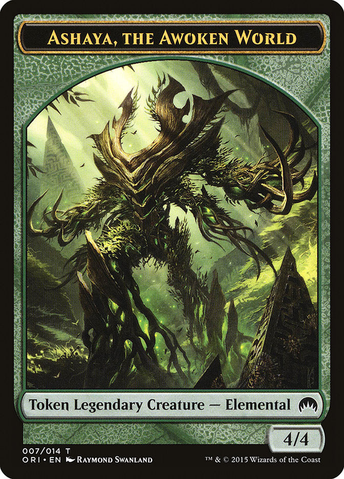 Ashaya, the Awoken World Token [Magic Origins Tokens] | Black Swamp Games