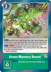 Green Memory Boost! [P-038] [Promotional Cards] | Black Swamp Games