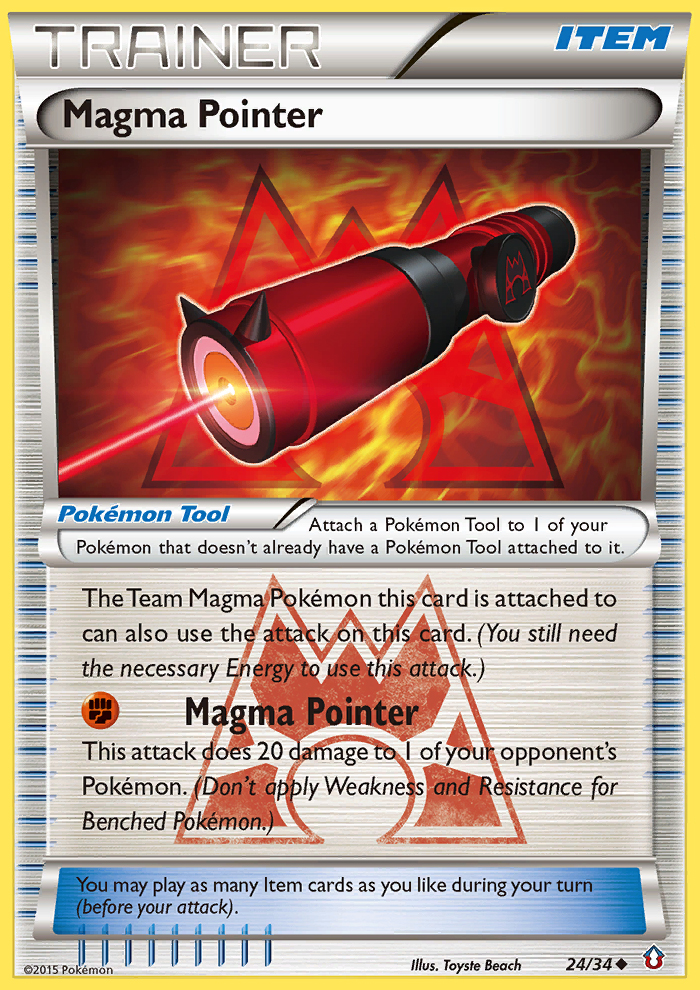 Magma Pointer (24/34) [XY: Double Crisis] | Black Swamp Games