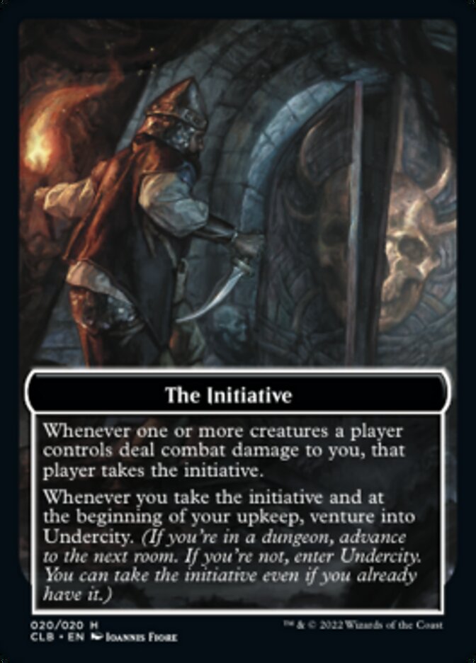 The Initiative // Undercity Double-Sided Token [Commander Legends: Battle for Baldur's Gate Tokens] | Black Swamp Games