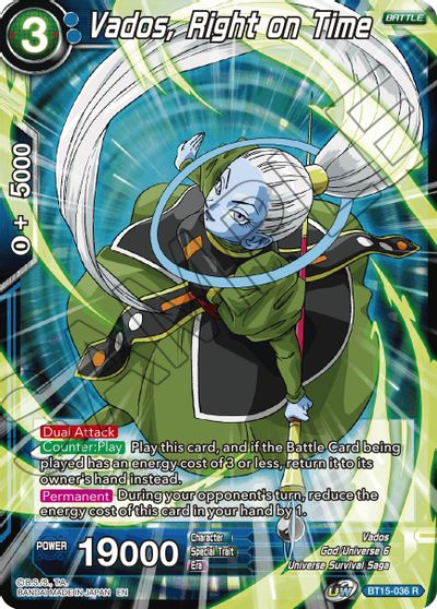Vados, Right on Time (BT15-036) [Saiyan Showdown] | Black Swamp Games