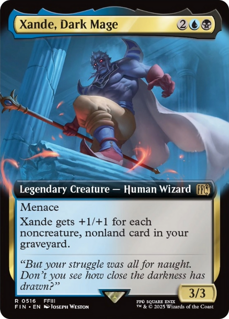 Xande, Dark Mage (Extended Art) [FINAL FANTASY] | Black Swamp Games