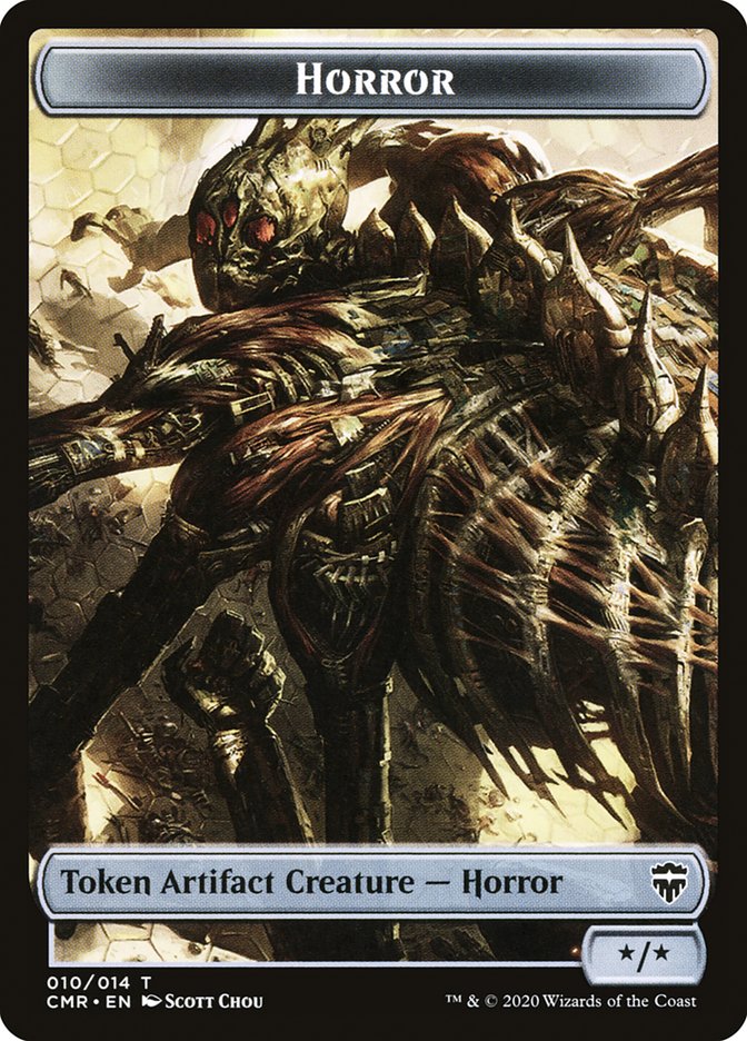 Horror Token [Commander Legends Tokens] | Black Swamp Games