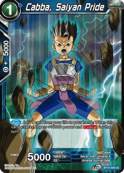Cabba, Saiyan Pride (BT15-039) [Saiyan Showdown] | Black Swamp Games