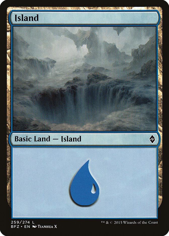 Island (259) [Battle for Zendikar] | Black Swamp Games