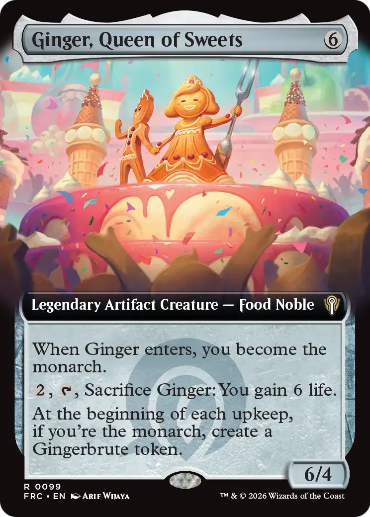 Ginger, Queen of Sweets (Extended Art) [Reality Fracture Commander] | Black Swamp Games