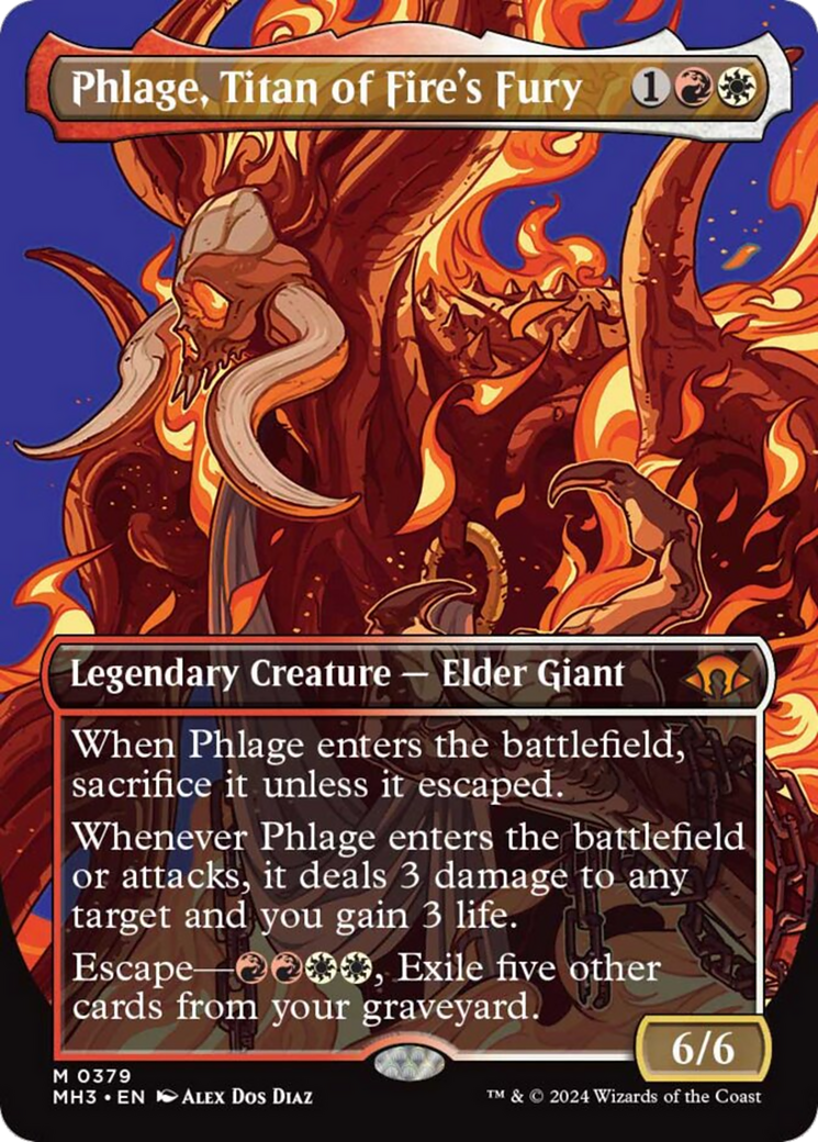 Phlage, Titan of Fire's Fury (Borderless) [Modern Horizons 3] | Black Swamp Games