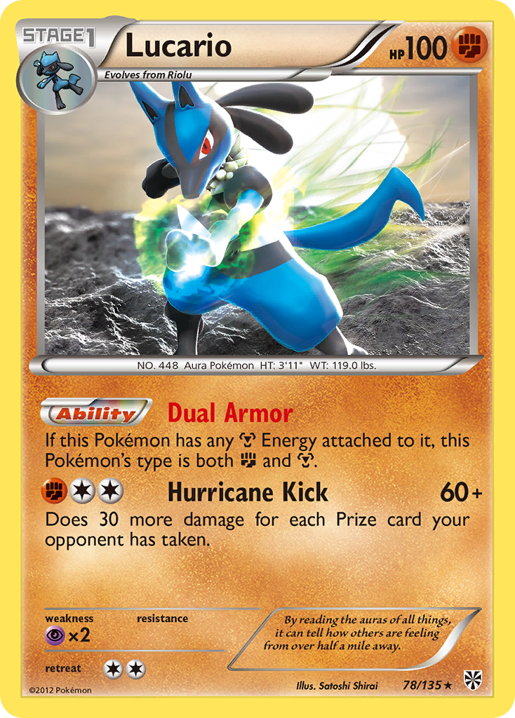 Lucario (78/135) [Black & White: Plasma Storm] | Black Swamp Games