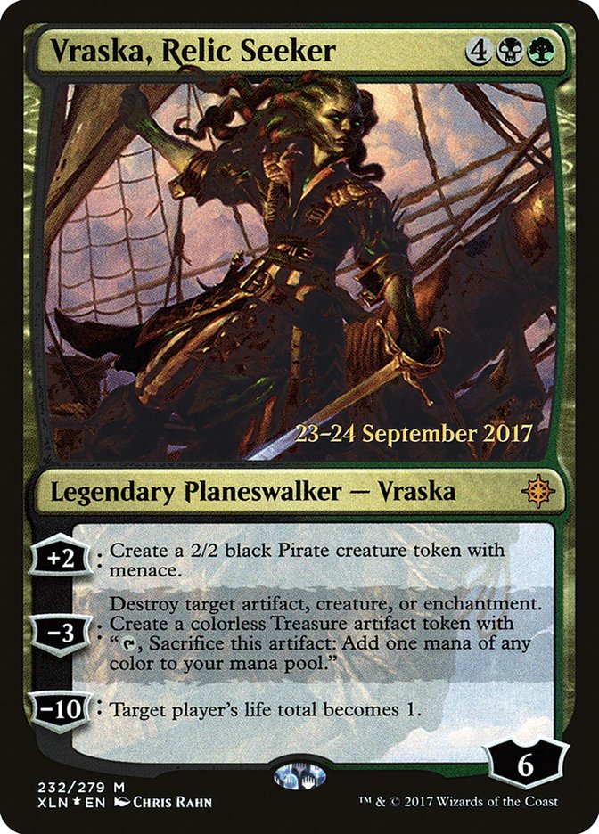Vraska, Relic Seeker [Ixalan Prerelease Promos] | Black Swamp Games