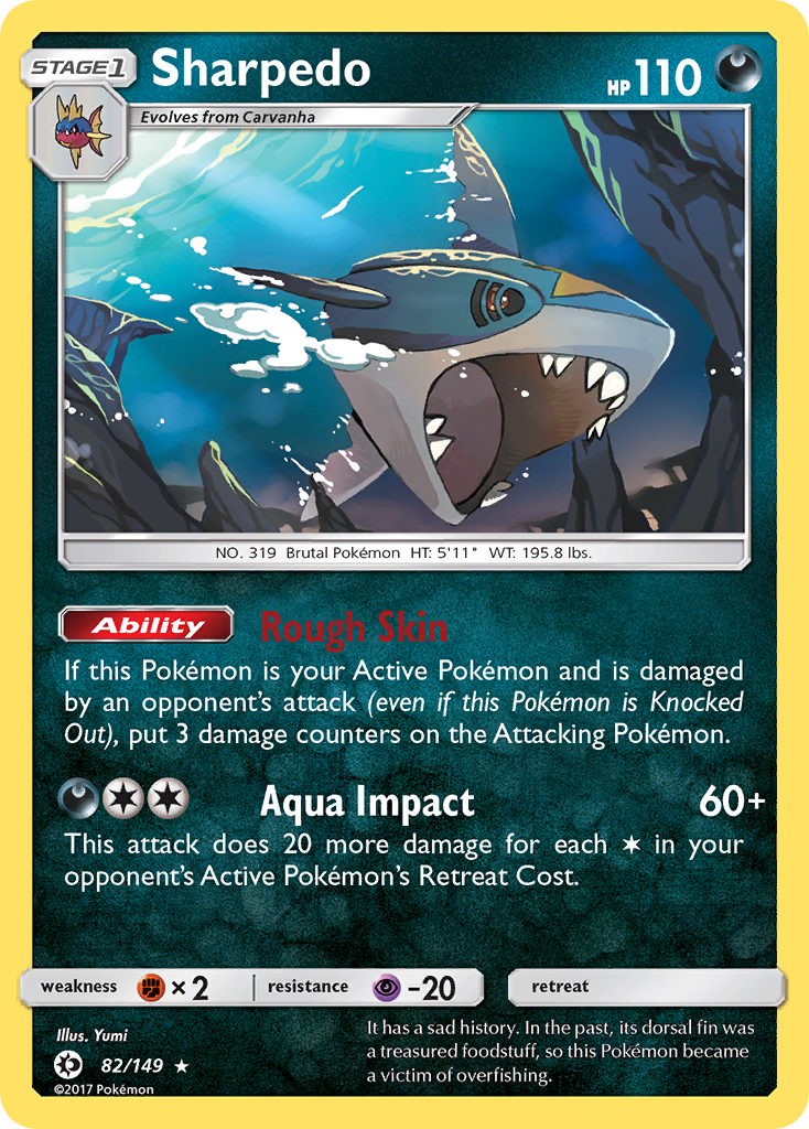 Sharpedo (82/149) [Sun & Moon: Base Set] | Black Swamp Games