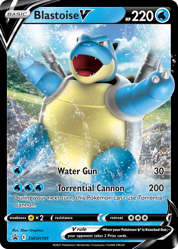 Blastoise V (SWSH101) [Sword & Shield: Black Star Promos] | Black Swamp Games