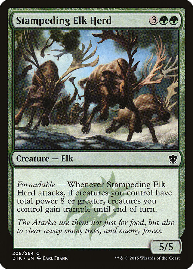 Stampeding Elk Herd [Dragons of Tarkir] | Black Swamp Games