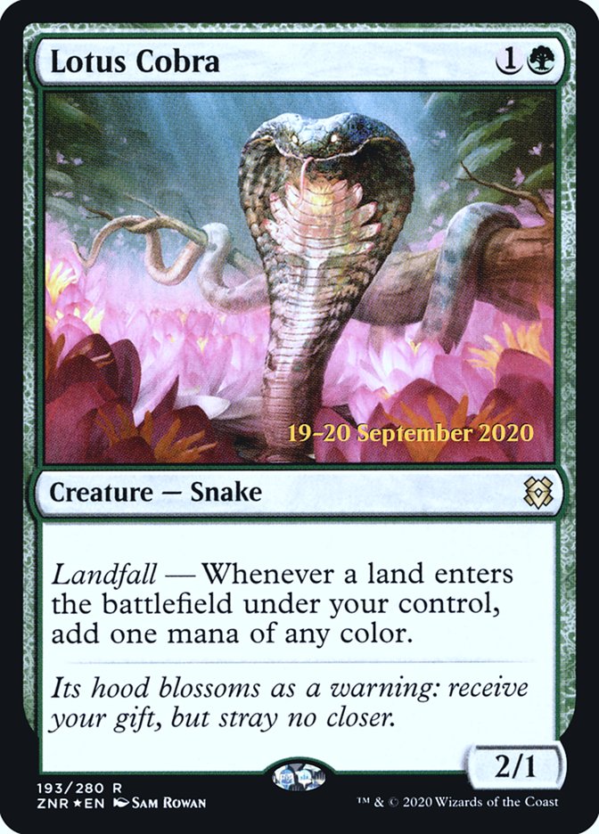 Lotus Cobra [Zendikar Rising Prerelease Promos] | Black Swamp Games