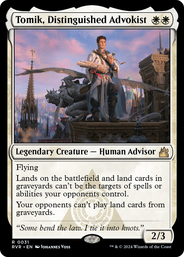 Tomik, Distinguished Advokist [Ravnica Remastered] | Black Swamp Games