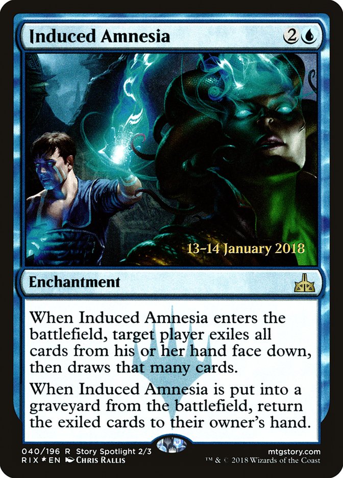 Induced Amnesia [Rivals of Ixalan Prerelease Promos] | Black Swamp Games