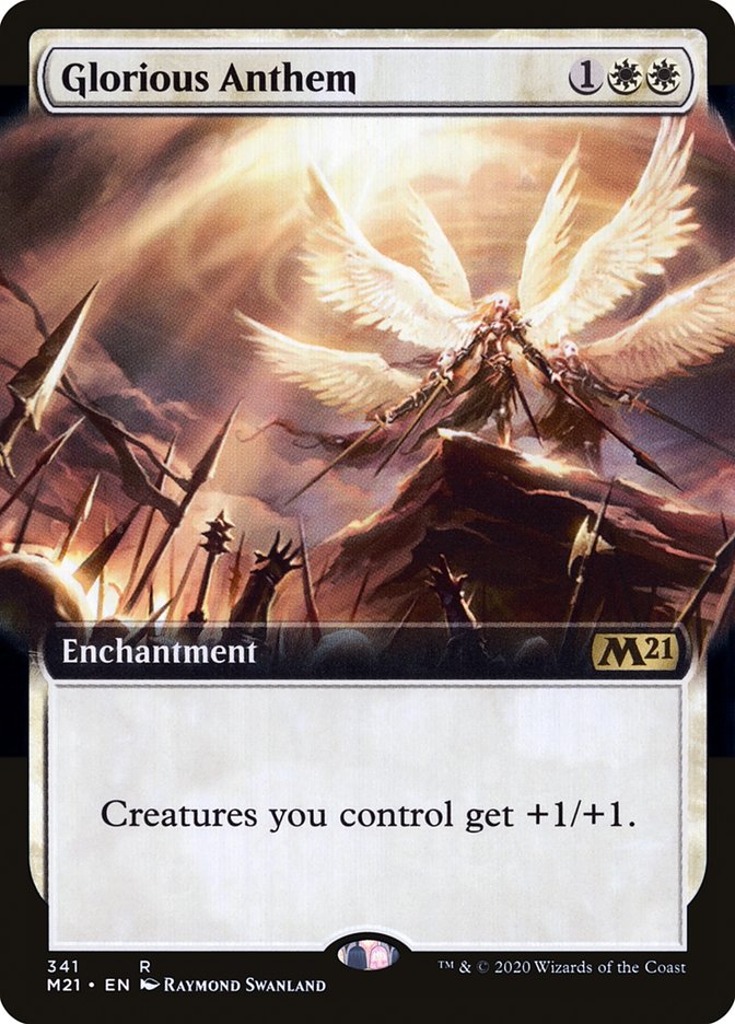 Glorious Anthem (Extended Art) [Core Set 2021] | Black Swamp Games