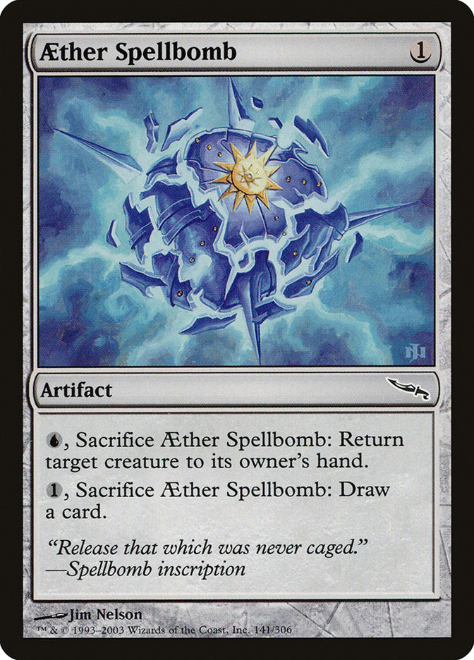 Aether Spellbomb [Mirrodin] | Black Swamp Games