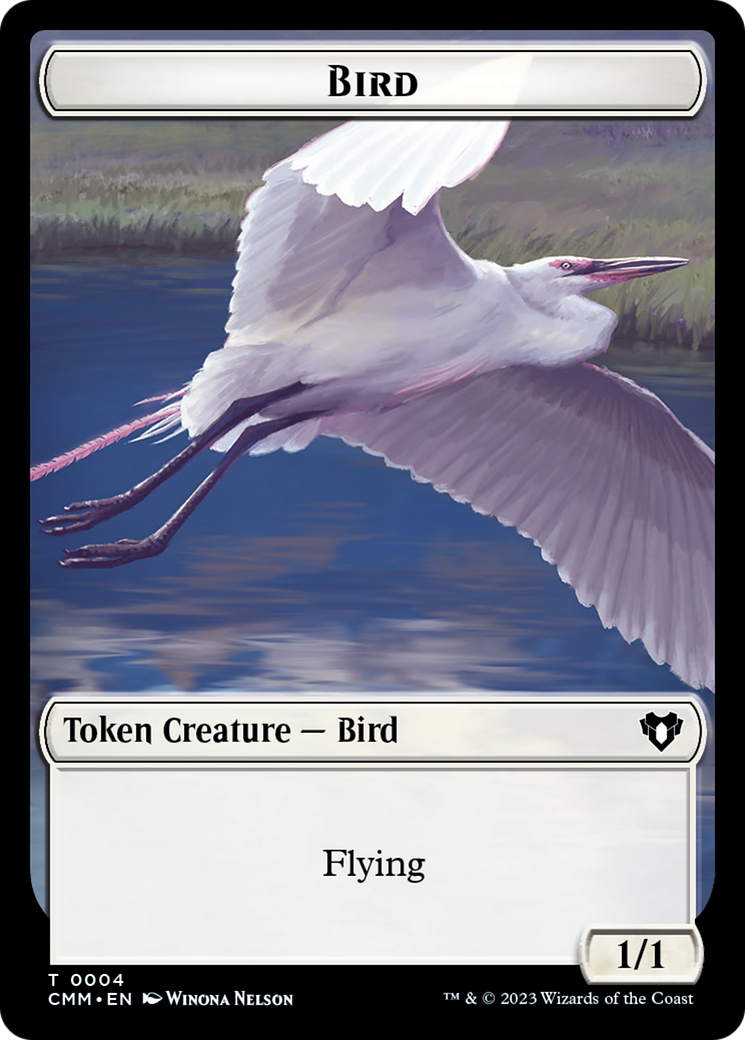 Copy (54) // Bird Double-Sided Token [Commander Masters Tokens] | Black Swamp Games