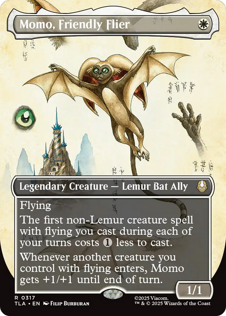 Momo, Friendly Flier (Borderless) [Avatar: The Last Airbender] | Black Swamp Games
